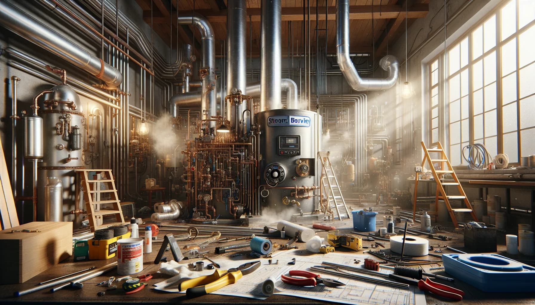 Steam Boiler Install, Repair, Cleaning